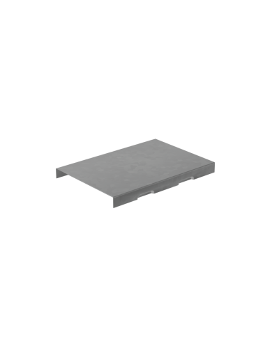 Крышка на угол внешний вертикальный 50х150 мм с разворотом трассы на 180 гр. ПЛЮС КМ-Профиль (KVLTDplus90-50-150) в Хабаровске Аксессуары для лотков Pintop.ru