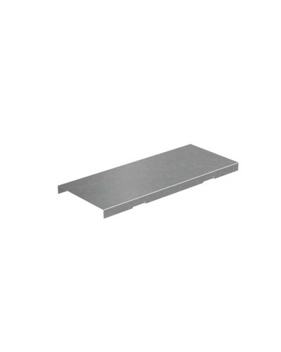 Крышка Т-отвода вертикального вниз 50х100 мм ПЛЮС INOX304 КМ-Профиль (KTDVplus50-100 INOX304) в Хабаровске Аксессуары для лотков Pintop.ru