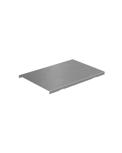 Крышка Т-отвода вертикального вниз 80х300 мм ПЛЮС INOX304 КМ-Профиль (KTDVplus80-300 INOX304) в Хабаровске Аксессуары для лотков Pintop.ru