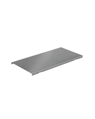 Крышка Т-отвода вертикального 300 мм с разворотом на 90 гр. ПЛЮС INOX304 КМ-Профиль (KTDVplus90-300 INOX304) в Хабаровске Аксессуары для лотков Pintop.ru