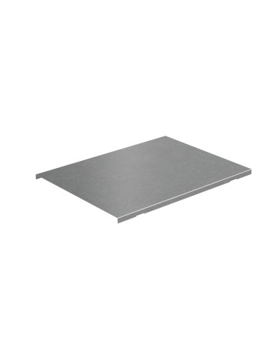 Крышка на вертикальный Т-ответвитель переходник 500-100 мм с разворотом трассы на 90 гр. ПЛЮС (нижняя часть меньше исходной) HD КМ-Профиль (KTDPSplus90-500-100 HD) в Хабаровске Аксессуары для лотков Pintop.ru