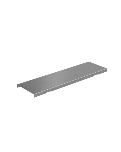 Крышка на вертикальный Т-ответвитель переходник 100-600 мм с разворотом трассы на 90 гр. ПЛЮС (нижняя часть больше исходной) КМ-Профиль (KTDPVplus90-100-600) в Хабаровске Аксессуары для лотков Pintop.ru