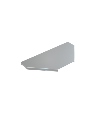 Крышка ответвителя 400 мм КМ-Профиль (KTU400) в Хабаровске Аксессуары для лотков Pintop.ru