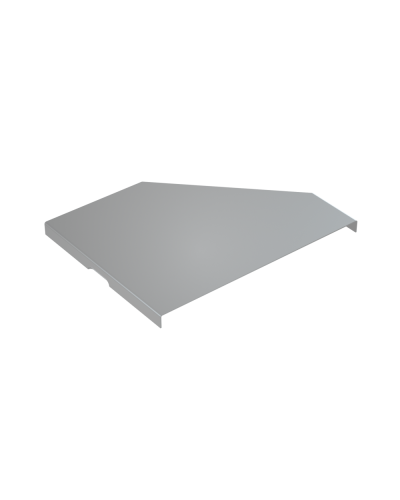 Крышка переходника левого 100-300 мм КМ-Профиль (KPD100-300-L) в Хабаровске Аксессуары для лотков Pintop.ru