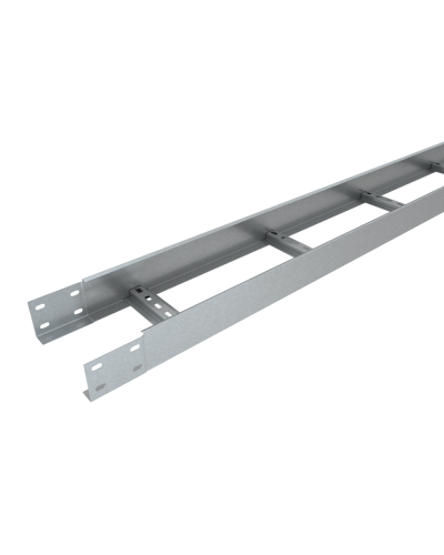 Лоток лестничный 80х600х1,2 L2000 мм Быстрый монтаж HD85 КМ-профиль (LLS80-600-1.2-2000 HD85) в Хабаровске Кабельные лотки Pintop.ru