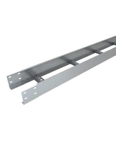 Лоток лестничный 100х500х1,5 L3000 мм Быстрый монтаж КМ-Профиль (LLS100-500-1.5-3000) в Хабаровске Кабельные лотки Pintop.ru