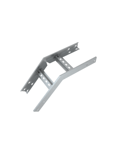 Угол лестничный вертикальный внешний 45 гр. 100х300х1,2 мм Быстрый монтаж HD85 КМ-профиль (LVLS45-100-300-1.2 HD85) в Хабаровске Аксессуары для лотков Pintop.ru