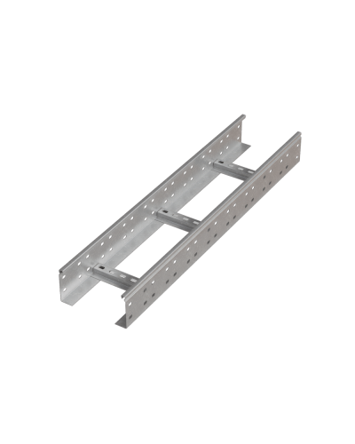 Лоток лестничный 100х600х1,2 L3000 мм INOX304 N КМ-Профиль (LL100-600-1.2-3000 INOX304 N) в Хабаровске Кабельные лотки Pintop.ru