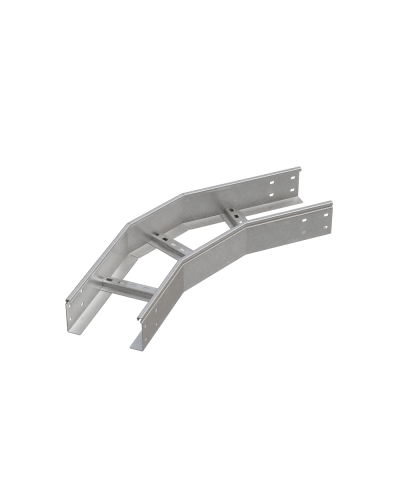 Угол лестничный горизонтальный 45 гр. 100х700х1,2 мм HD85 N КМ-профиль (LGL45-100-700-1.2 HD85 N) в Хабаровске Аксессуары для лотков Pintop.ru