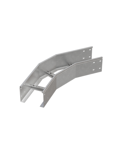 Угол лестничный горизонтальный 45 гр. 150х600х1,2 мм HD85 N КМ-профиль (LGL45-150-600-1.2 HD85 N) в Хабаровске Аксессуары для лотков Pintop.ru