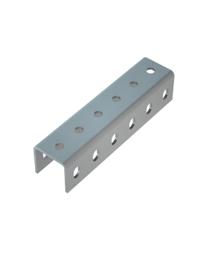 Соединитель усиленного швеллера 50х50х4,0 мм INOX304 КМ-Профиль (SLPU50-50 INOX304) в Хабаровске Аксессуары для лотков Pintop.ru