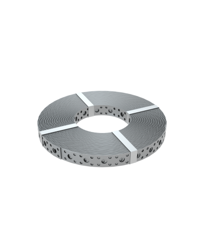 Перфорированная монтажная лента 20х1,0 мм (упак. 25 м) КМ-Профиль (PF1.0-20) в Хабаровске Аксессуары для лотков Pintop.ru