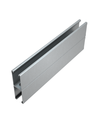 Страт-профиль двойной 41х72 L800 мм s:2,5 HD КМ-Профиль (2STPU41-72-800 HD) в Хабаровске Аксессуары для лотков Pintop.ru