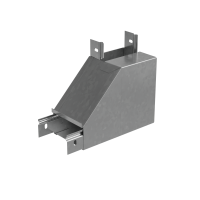 Угол вертикальный внутренний L 50х150 мм с разворотом трассы на 90 гр. "ПЛЮС" INOX304 КМ-Профиль (NLPDplus90-50-150-L INOX304)