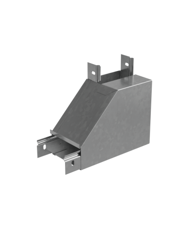 Угол вертикальный внутренний L 50х150 мм с разворотом трассы на 90 гр. ПЛЮС INOX304 КМ-Профиль (NLPDplus90-50-150-L INOX304) в Хабаровске Аксессуары для лотков Pintop.ru