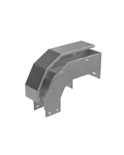 Т-ответвитель крышка верт. вниз 100х150х150 мм ПЛЮС КМ-Профиль (OKTDplus100-150-150) в Хабаровске Аксессуары для лотков Pintop.ru