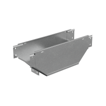 Т-ответвитель переходник 80х200-400 мм верт. c разворотом трассы на 90 гр. "ПЛЮС" (нижняя часть больше исходной) HD КМ-Профиль (TDPVplus90-80-200-400 HD)