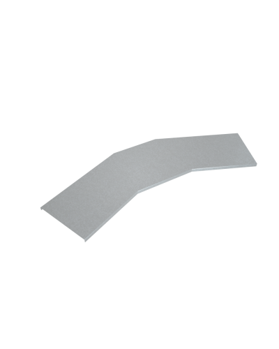 Крышка лестничного горизонтального угла 45 гр. 600 мм INOX304 КМ-Профиль (KLGL45-600 INOX304) в Хабаровске Аксессуары для лотков Pintop.ru