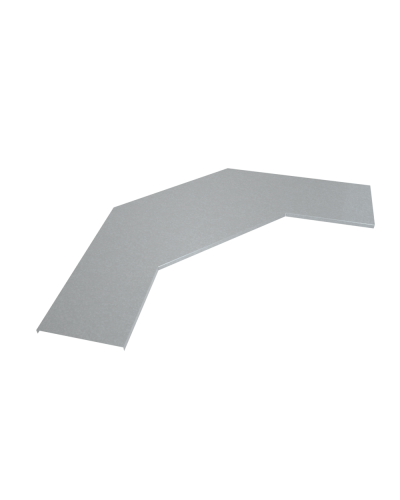 Крышка лестничного горизонтального угла 90 гр. 400 мм INOX304 КМ-Профиль (KLGL90-400 INOX304) в Хабаровске Аксессуары для лотков Pintop.ru