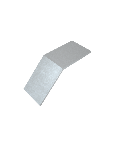 Крышка лестничного вертикального внешнего угла 45 гр. 700 мм HD85 КМ-профиль (KLVL45-700 HD85) в Хабаровске Аксессуары для лотков Pintop.ru