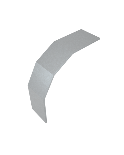 Крышка лестничного вертикального внешнего угла 90 гр. 800 мм HD85 КМ-профиль (KLVL90-800 HD85) в Хабаровске Аксессуары для лотков Pintop.ru