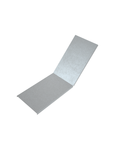 Крышка лестничного вертикального внутреннего угла 45 гр. 200 мм КМ-Профиль (KLNL45-200) в Хабаровске Аксессуары для лотков Pintop.ru