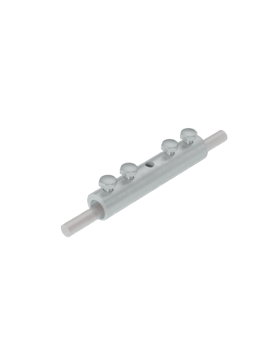 Четырехболтовой сквозной соединитель прутка Ø 5-10 мм КМ-Профиль (4SS-D5-10) в Хабаровске Крепеж Pintop.ru