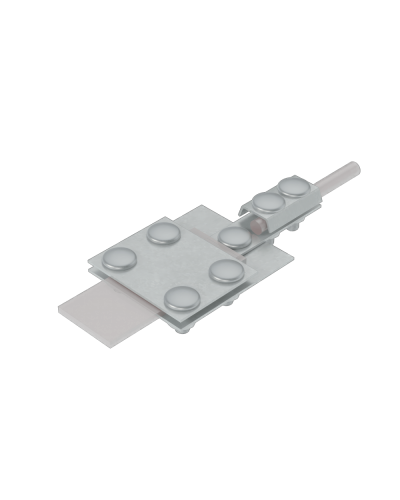 Универсальный контрольный соединитель полоса до 30 мм пруток Ø 5-8 мм КМ-Профиль (UKS-B30-D5-8) в Хабаровске Аксессуары для лотков Pintop.ru