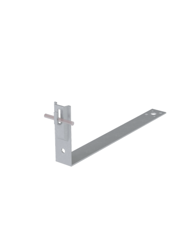 Черепичный держатель зажимной на обрешётку для прутка Ø 5-8 мм L380 мм H100 мм КМ-Профиль (CDZO-L380-D5-8) в Хабаровске Держатели, клипсы, скобы Pintop.ru