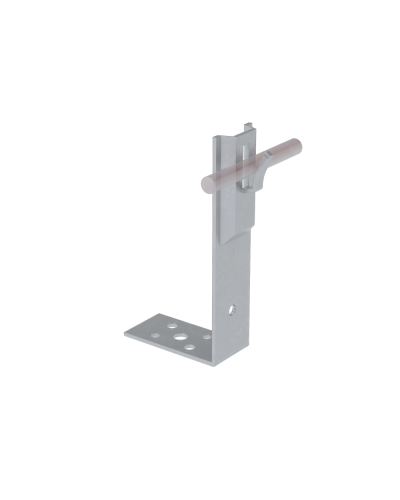 Угловой держатель зажимной для прутка Ø 5-8 мм H60 мм HD КМ-Профиль (UDZ-H60-D5-8 HD) в Хабаровске Монтажные материалы Pintop.ru