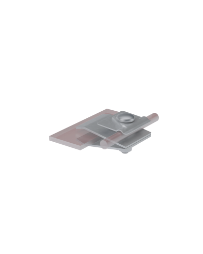 Фальцевый держатель H60 мм для прутка Ø 5-10 мм CU КМ-Профиль (FD-H60-D5-10 CU) в Хабаровске Монтажные материалы Pintop.ru