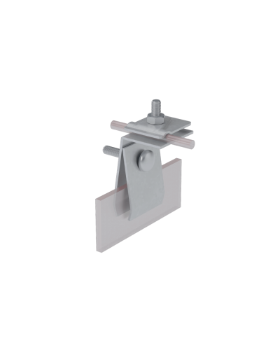 Фальцевый держатель H70 мм для прутка Ø 5-10 мм КМ-Профиль (FD-H70-D5-10) в Хабаровске Монтажные материалы Pintop.ru