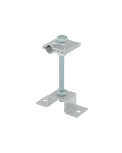 Универсальный соединитель на мостовой опоре для прутка Ø 5-10 мм H130 КМ-профиль (USMO-H130-5-10) в Хабаровске Аксессуары для лотков Pintop.ru
