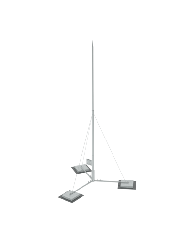 Вольностоящая молниеприемная мачта составная H4,5 м HD КМ-Профиль (VMR-H4.5 HD) в Хабаровске Монтажные материалы Pintop.ru