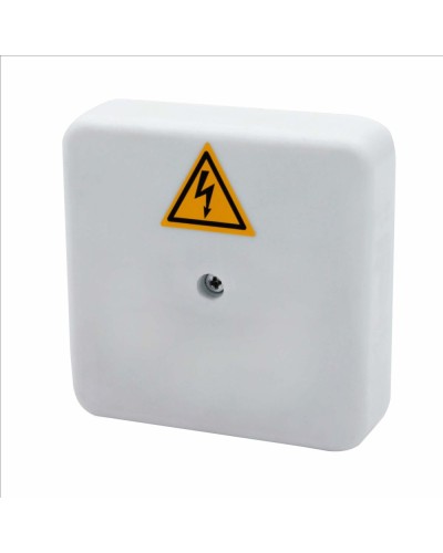 Коробка распределительная огнестойкая КРОПС-П0, IP41, габаритные размеры 75х75х20 мм, для кабелей сечением до 2,5 мм2, 2 клеммы КМ-Профиль (FRJB-KM-P0-2.5-02-КРОПС-IP41) в Хабаровске Распределительные коробки Pintop.ru