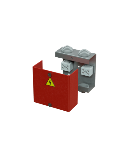 Коробка распределительная огнестойкая КРОПС, IP41, габаритные размеры 80х80х35 мм, для кабелей сечением до 4 мм2, 4 клеммы КМ-Профиль (FRJB-KM-ST1-4-04-КРОПС-IP41) в Хабаровске Распределительные коробки Pintop.ru