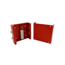 Коробка распределительная огнестойкая КРОПС, IP55, габаритные размеры 100х100х60 мм, для кабелей сечением до 2,5 мм2, 4 клеммы КМ-Профиль (FRJB-KM-ST4-2.5-04-КРОПС-IP55)