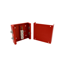 Коробка распределительная огнестойкая КРОПС, IP65, габаритные размеры 100х100х60 мм, для кабелей сечением до 2,5 мм2, 4 клеммы КМ-Профиль (FRJB-KM-ST4-2.5-04-КРОПС-IP65)