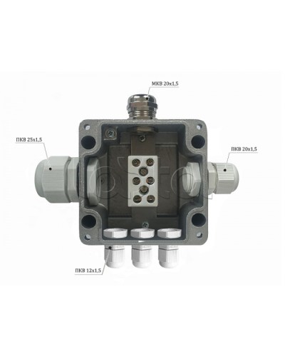 Металлическая коробка соединительная Магнито-контакт МКС 2ВК «МОРОЗ» с датчиком вскрытия корпуса (тампером), IP66/IP68 в Хабаровске Распределительные коробки Pintop.ru