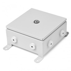 Коробка монтажная огнестойкая металлическая герметичная КМОМГ (4к х 10мм) 100х100х60 IP 54 (3 ввода) ПожТехКабель (076-450)