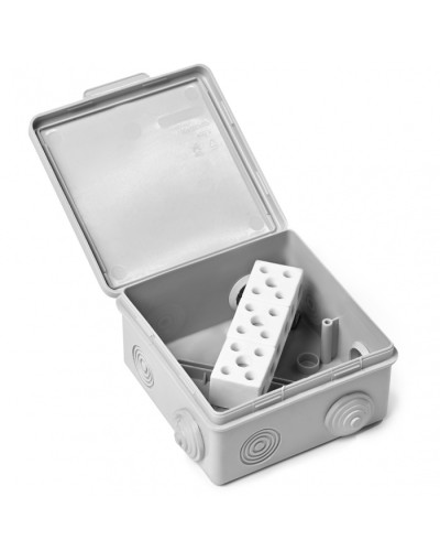 Коробка монтажная огнестойкая пластиковая герметичная КМОПГ (6к х10 мм) 100х100х50 IP54 ПожТехКабель (071-006) в Хабаровске Распределительные коробки Pintop.ru