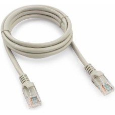 Патч-корд медный U/UTP, категория 5e, 26 AWG (0,48 мм), LSZH, серый, 1 м