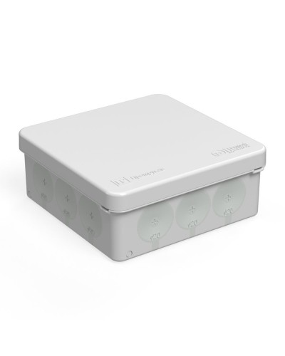 Коробка распред. 60-0303м двухкомп. безгалогенная (HF) 100х100х40 (8шт/уп) Промрукав (60-0303м) в Хабаровске Распределительные коробки Pintop.ru