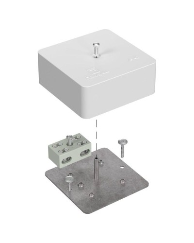 Коробка огнест. разветвительная 75х75х30 (87 шт/кор) Промрукав (40-0450-FR6.0-4-2-Р) в Хабаровске Распределительные коробки Pintop.ru