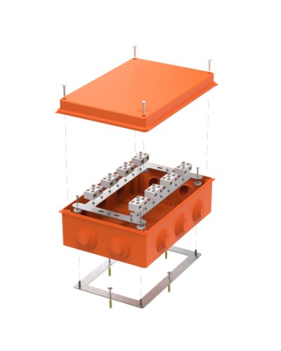 Коробка огнест. 260х175х90 (7 шт/кор) Промрукав (40-0330-FR6.0-4-16-Р) в Хабаровске Распределительные коробки Pintop.ru