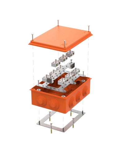 Коробка огнест. 200х150х75 (5 шт/кор) Промрукав (40-0320-FR6.0-4-18-Р) в Хабаровске Распределительные коробки Pintop.ru
