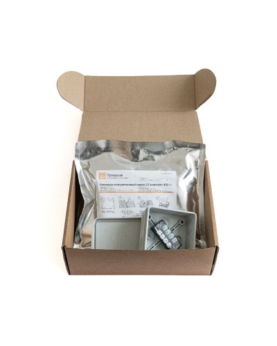 Коробка распред. двухкомп. (HF) 80х80х40 серая Промрукав (PR80.0174) в Хабаровске Распределительные коробки Pintop.ru