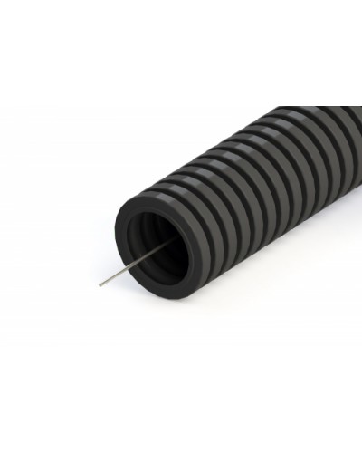 Труба гофрированная ПНД лёгкая 350 Н безгалогенная (HF) стойкая к ультрафиолету черная с/з д32 (25м/1375м уп/пал) Промрукав 161559 в Хабаровске Труба гофрированная Pintop.ru