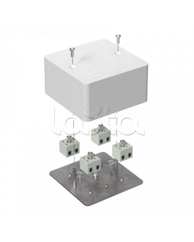 Коробка огнестойкая для кабель-канала 40-0460-FR2.5-8 Е15-Е60 (латунь) 85х85х45 Промрукав (40-0460-FR2.5-8-Е60) в Хабаровске Распределительные коробки Pintop.ru