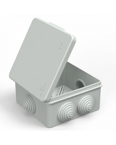 Коробка распределительная 40-0302 для прямого монтажа безгалогенная (HF) серая 100х100х50 (60шт/кор) Промрукав в Хабаровске Распределительные коробки Pintop.ru